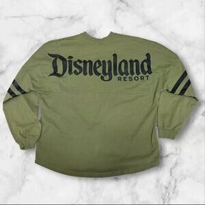 Disney Spirit Jersey Men XXL Olive Army Green Pullover Graphic Disneyland Resort